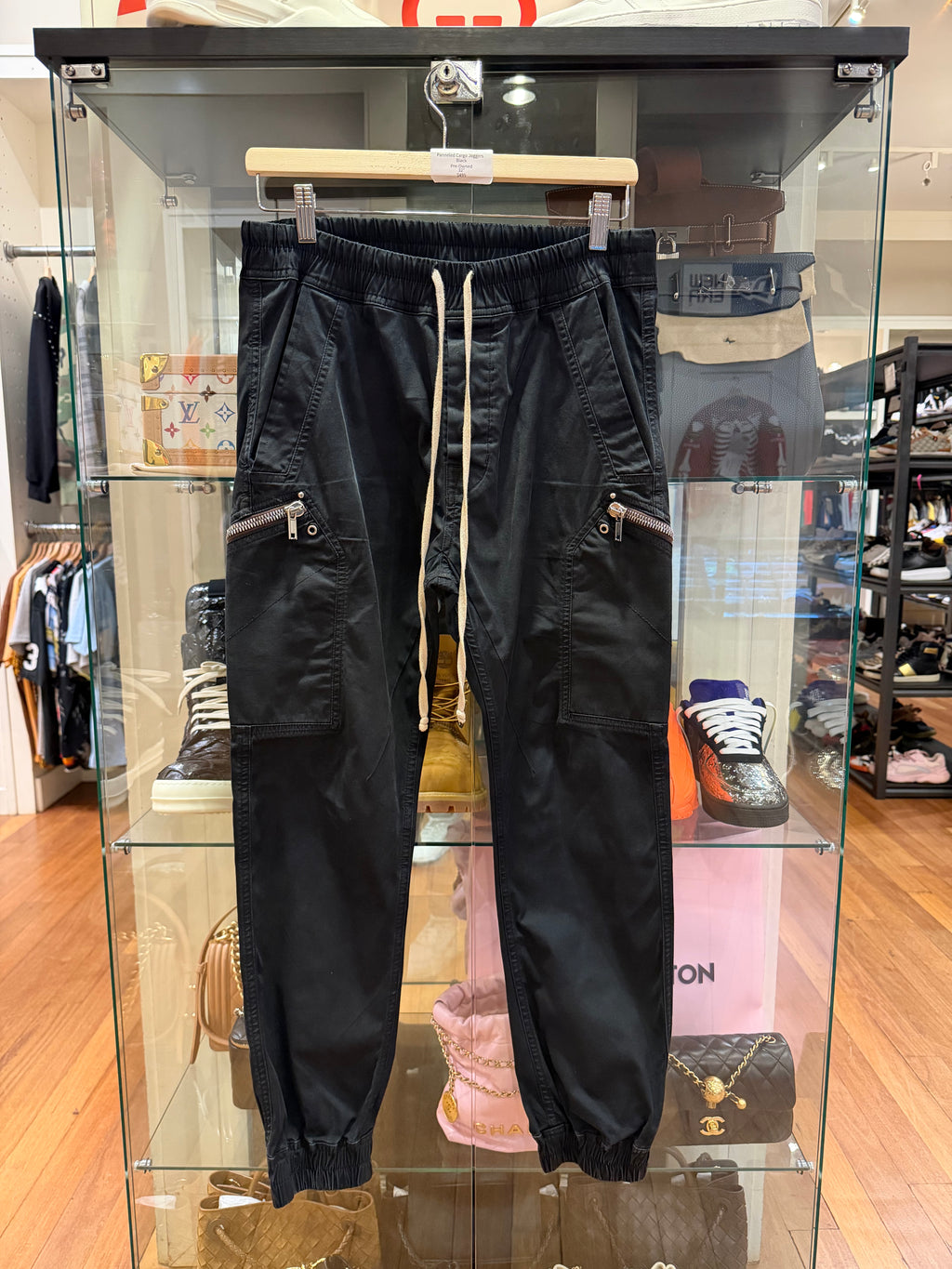 Rick Owens FW20 Performa Panneled Cargo - Black