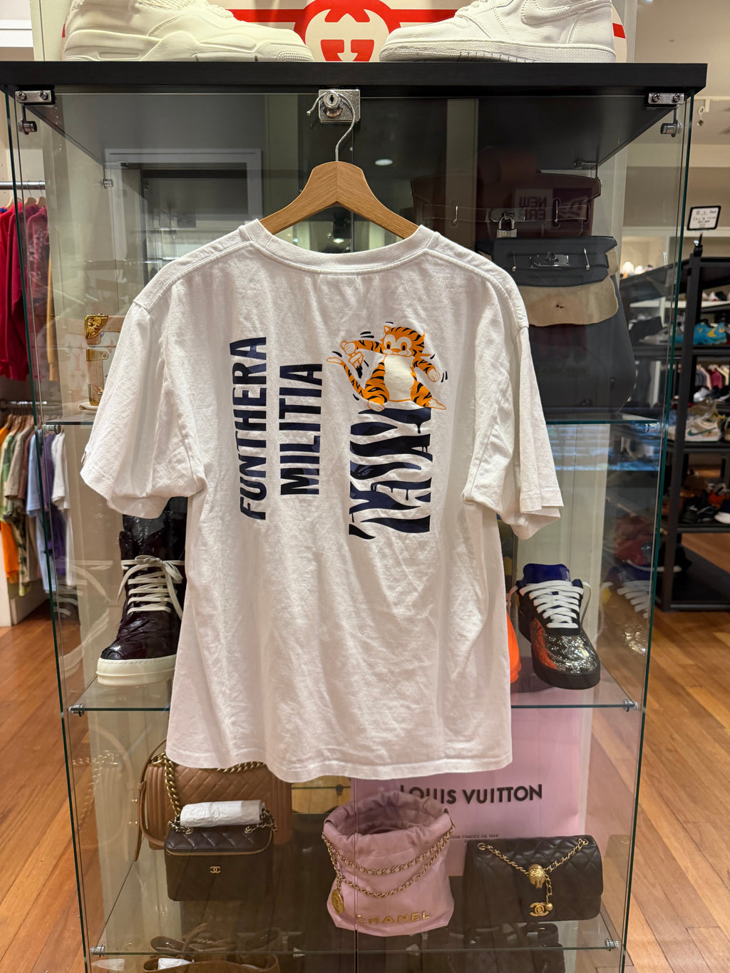 Bape ABC Camo Tiger Tee -
White