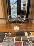 Chrome Hearts Box Officer Glasses - Clear & Gold