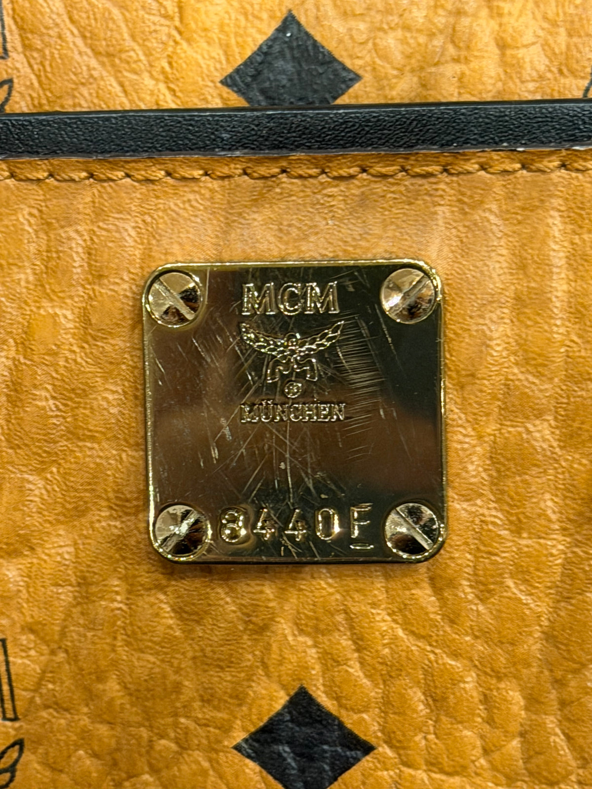 MCM Visetos Tote Bag - Orange