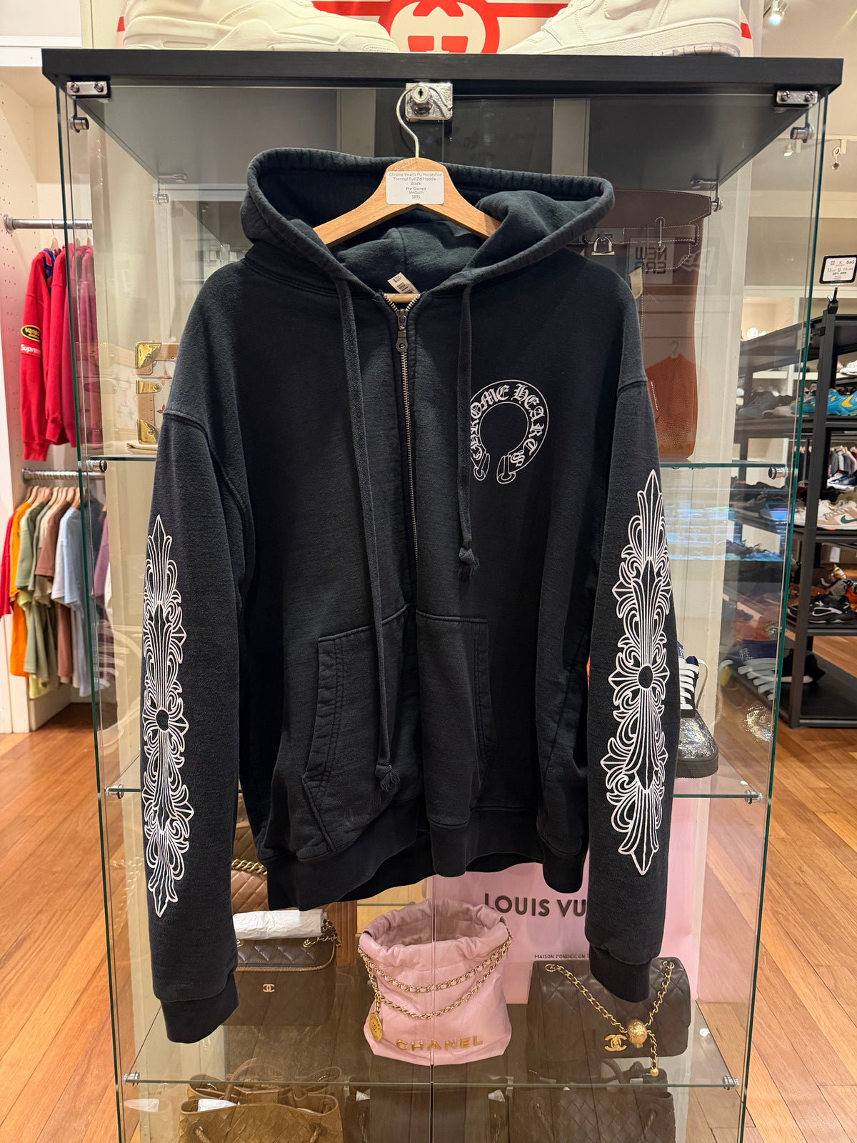Chrome Hearts FU Horseshoe
Thermal Full Zip Hoodie - Black