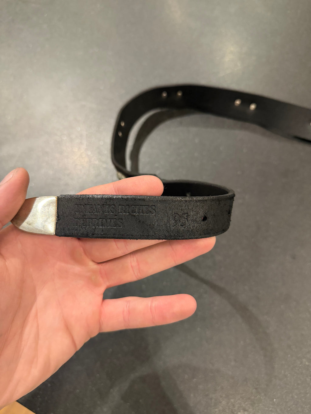 ERD “Rat” Leather Belt - Black