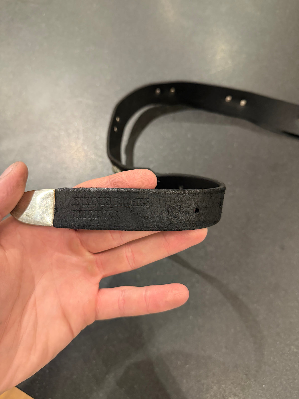 ERD “Rat” Leather Belt - Black
