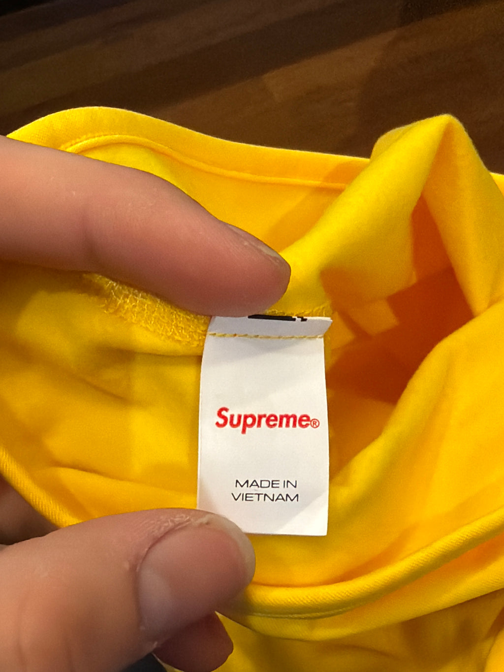 Supreme Lightweight Script Balaclava - Yellow