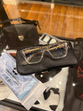 Chrome Hearts ‘Vagillionaire II’ Clear / Gold Glasses