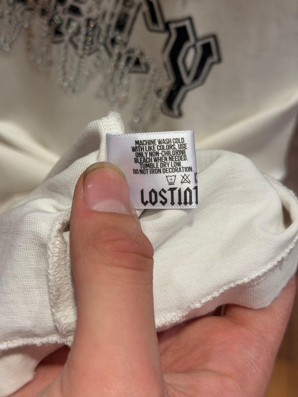 Lost Intricacy Rhinestone Cutoff
