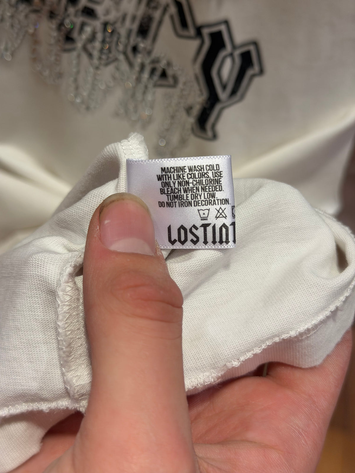 Lost Intricacy Rhinestone Cutoff