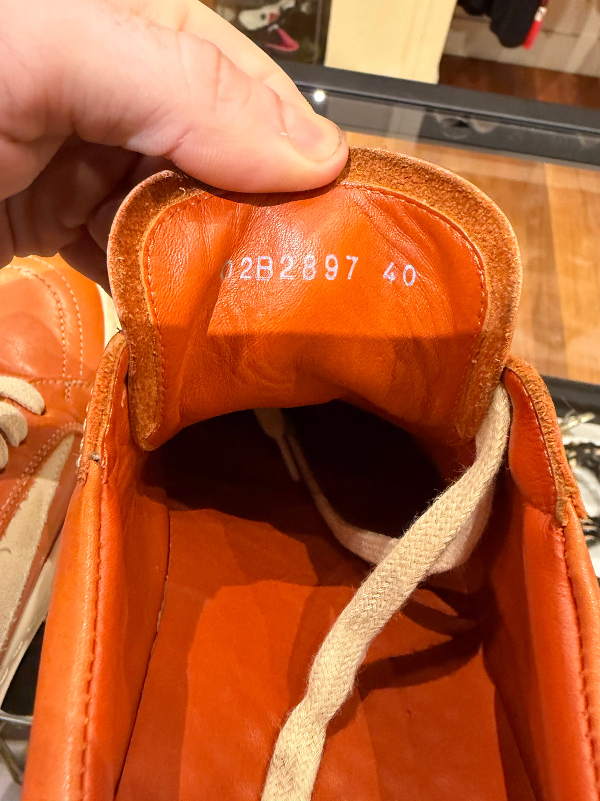 Rick Owens Vintage Low - Orange Leather