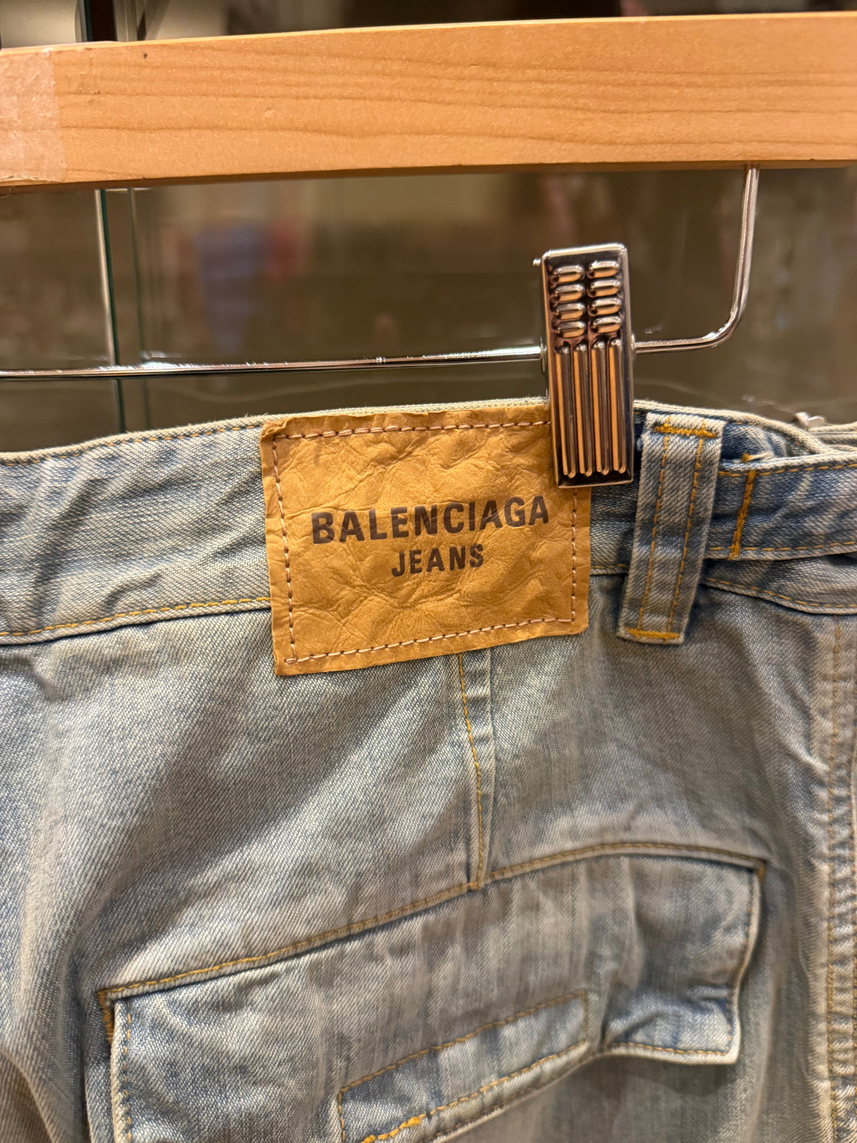 Balenciaga Japanese Denim Cargo Pants