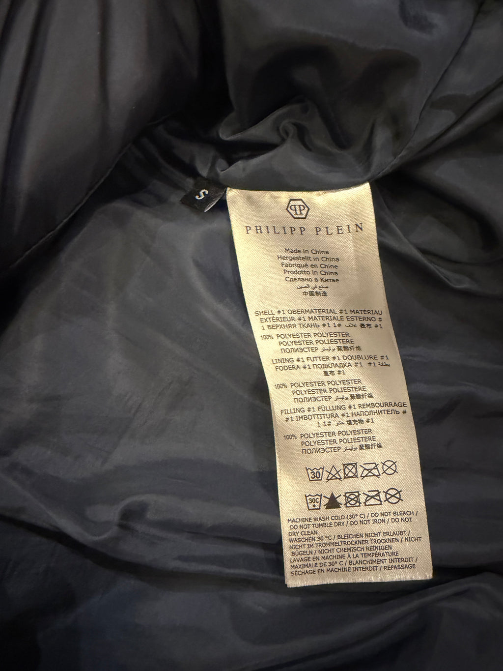 Phillip Plein Nylon Down Puffer Vest