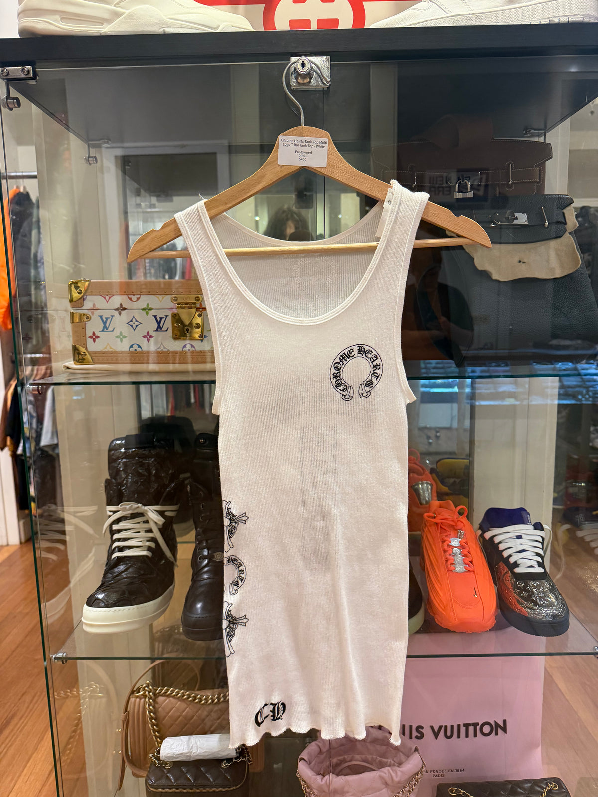 Chrome Hearts Tank Top Logo T Bar Tank Top - White