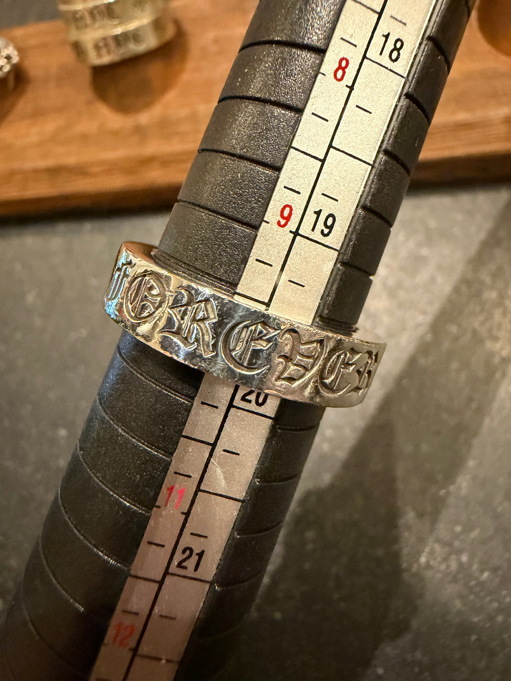 Chrome Hearts Forever 6MM Spacer Ring Silver - Size 10