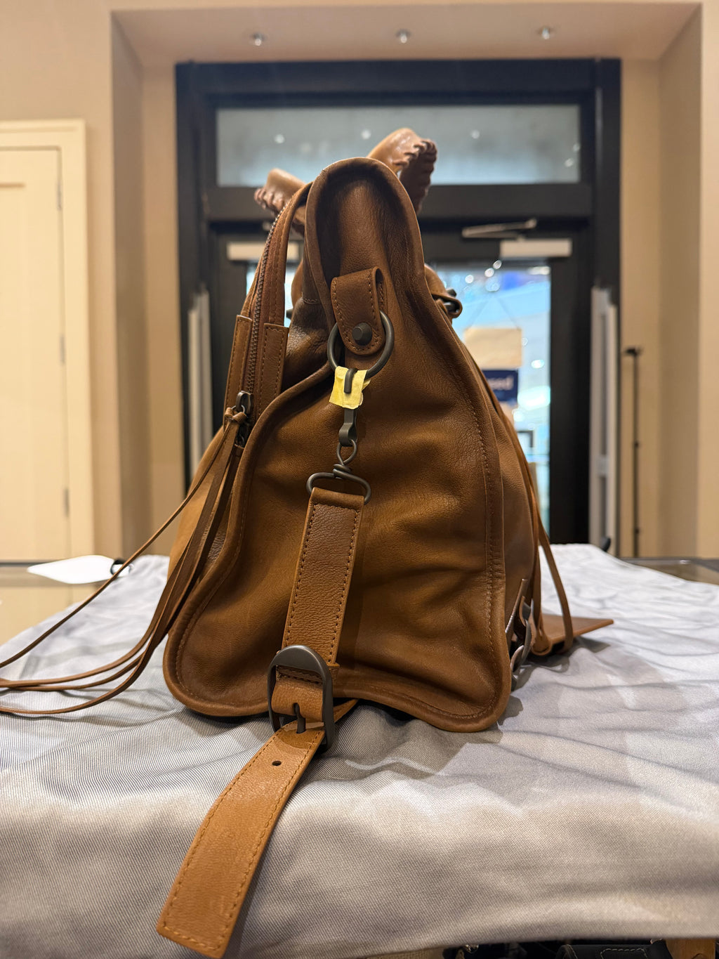 Balenciaga Large Le City Bag  - Brown Caramel Goat Leather