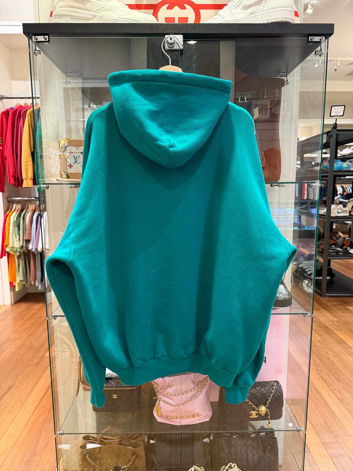 Balenciaga 'Crown Graphic Print ' Hoodie - Turquoise