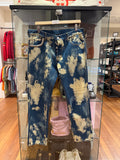 Gucci Bleached Studded Denim Jeans (FW17) - Blue