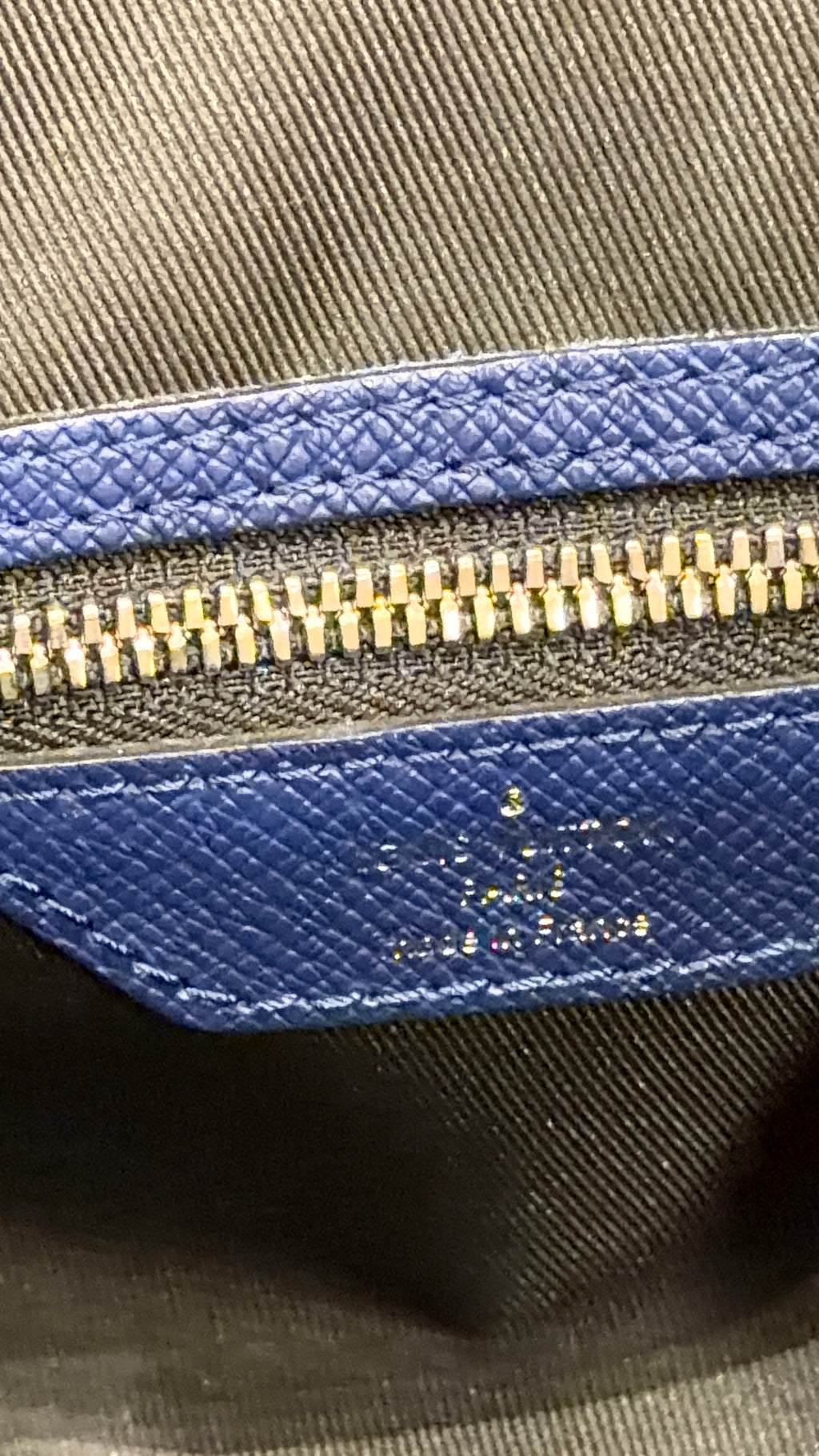Louis Vuitton Keepall Bandoulière 45 Blue Duffle Bag