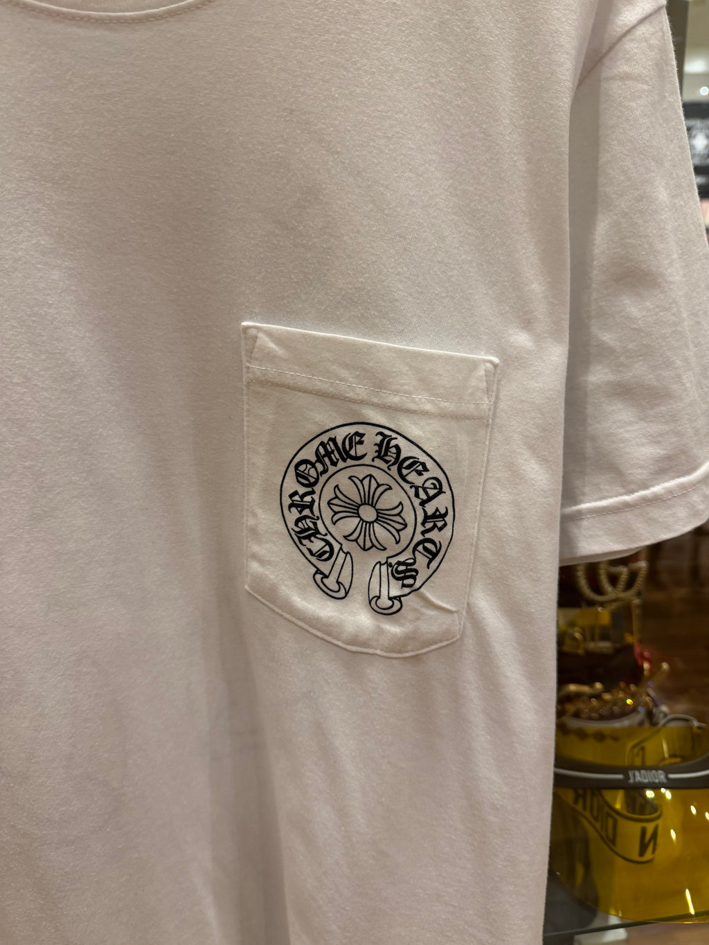 Chrome Hearts Horseshoe Logo Pocket Tee - White