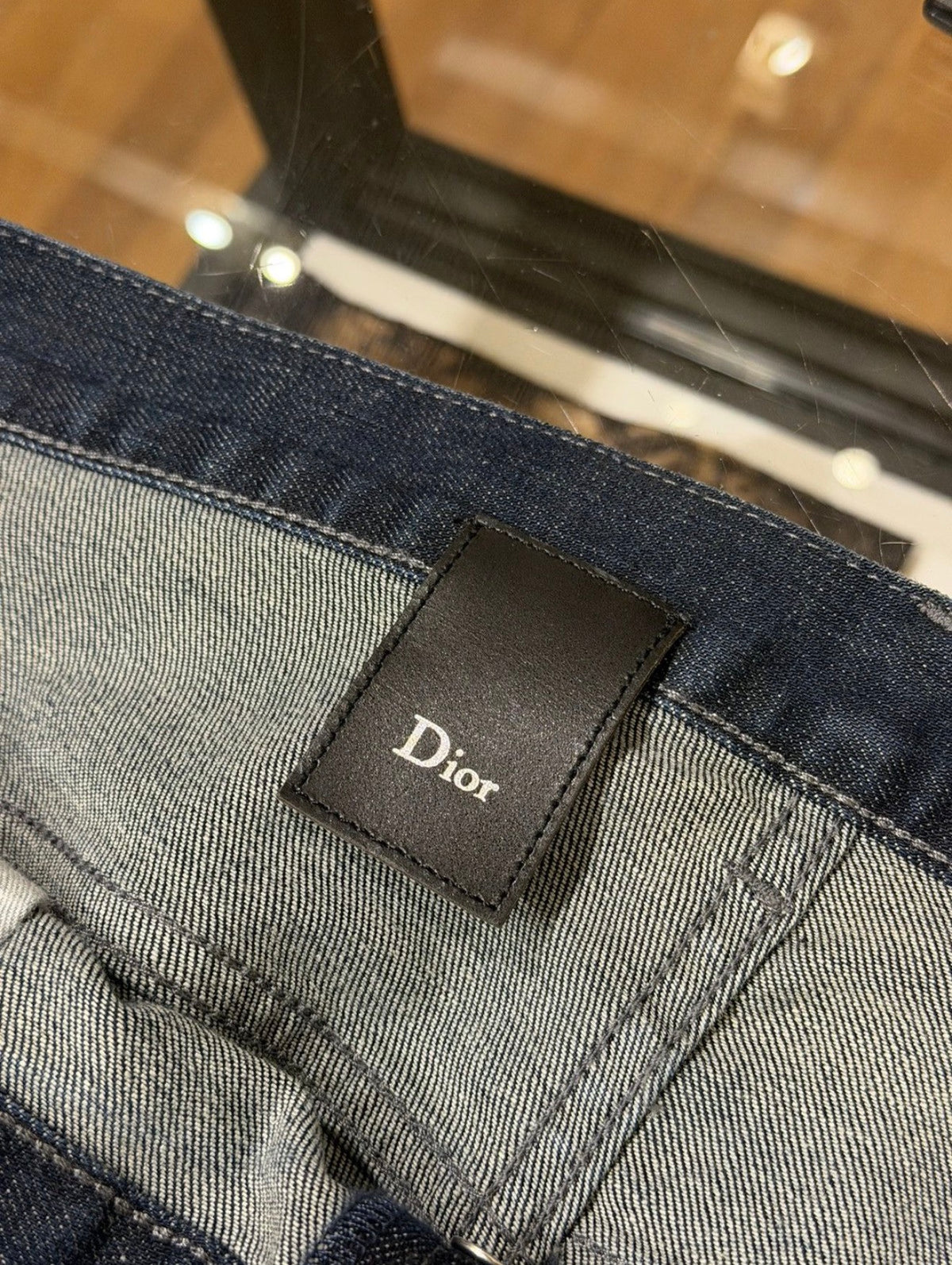 Dior Homme SS14 ‘Dark Side JAKE’ Oiled Coating Denim Jeans