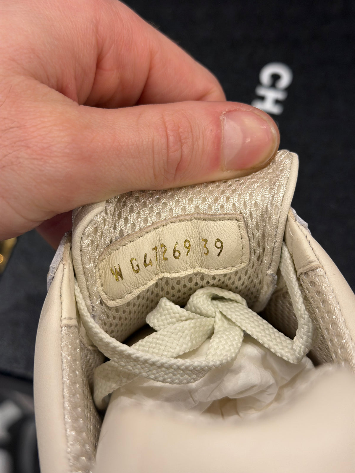 Chanel Calf Skin Trainers Ivory