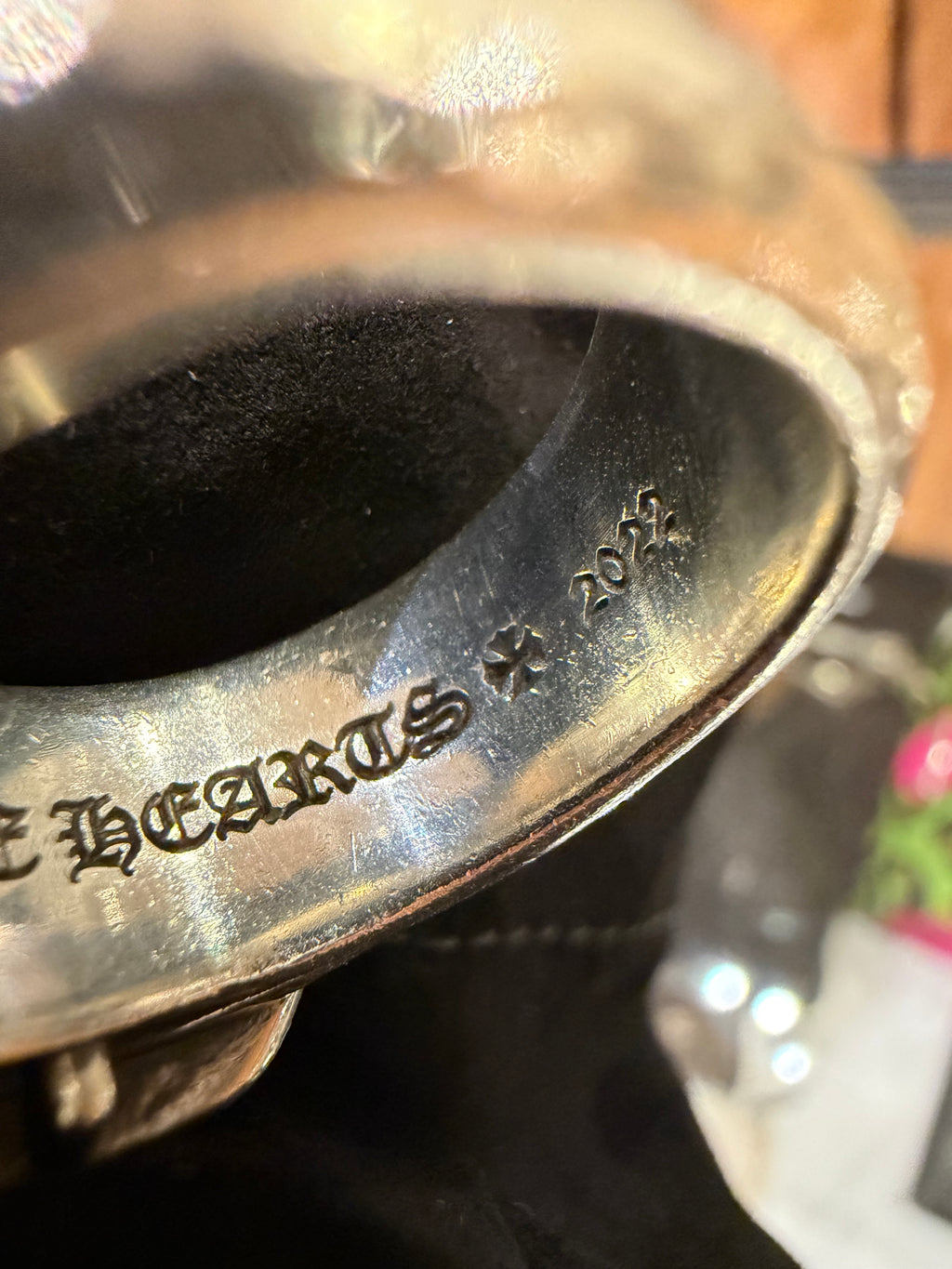Chrome Hearts Large Gunslinger Belt Ring - Silver