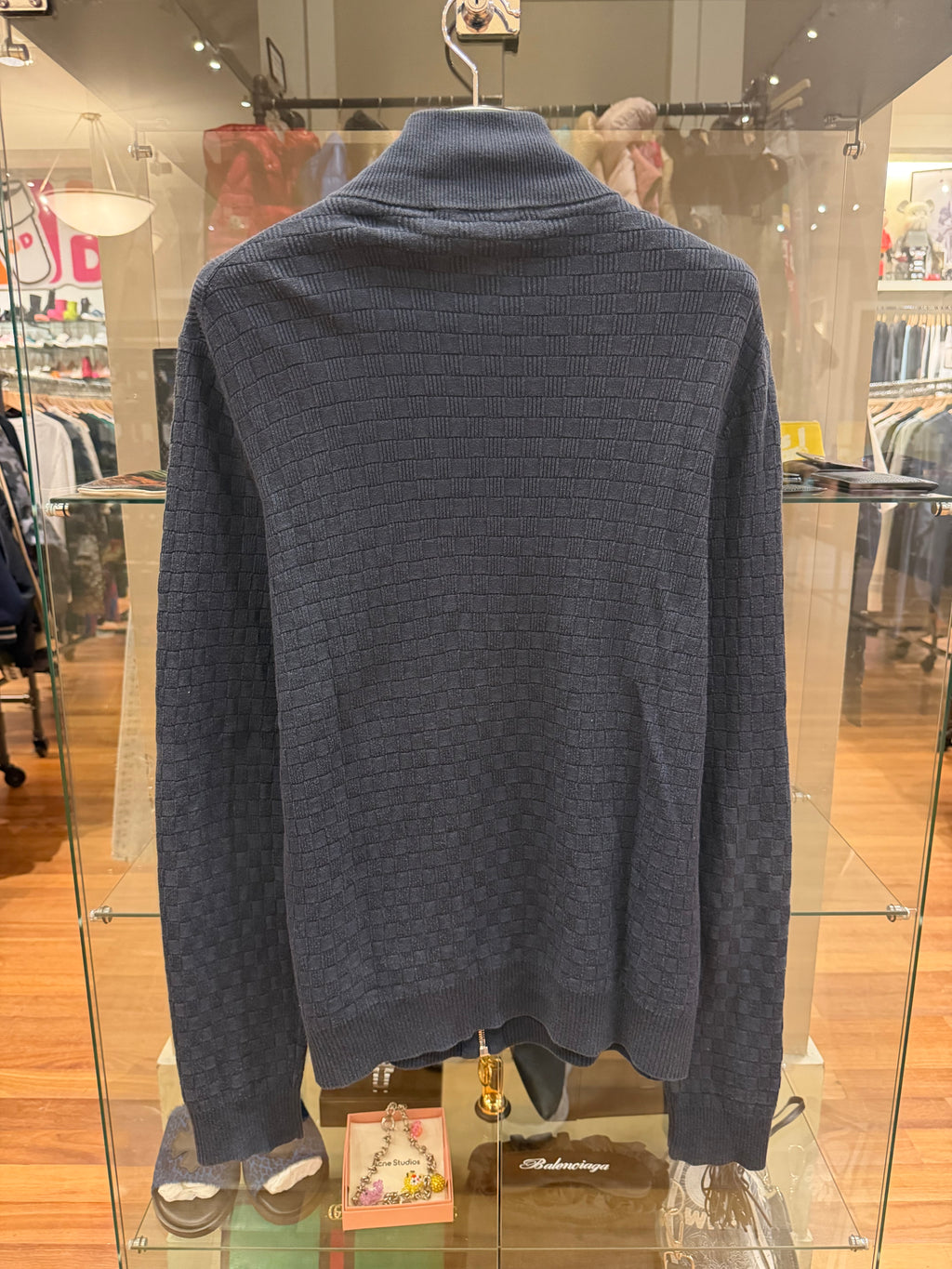 Louis Vuitton Damier Signature Zip Up - Navy