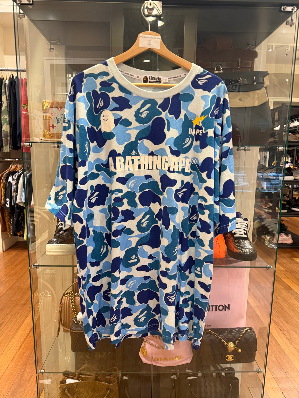 Bape Big ABC Camo Tee - Blue