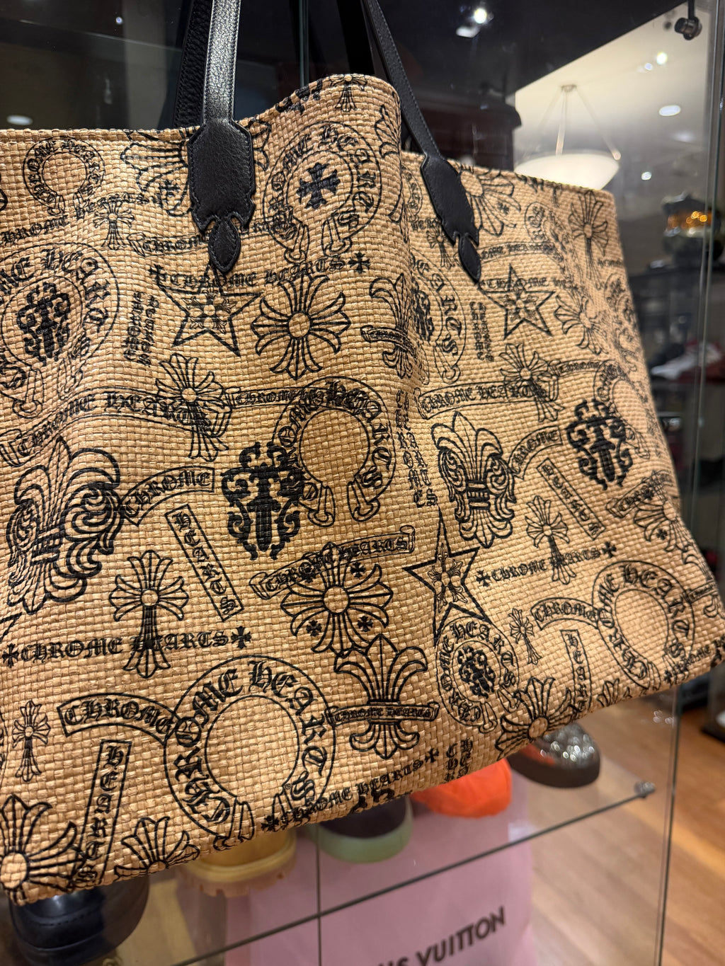 Chrome Hearts All Over Stencil Beach Tote - Beige