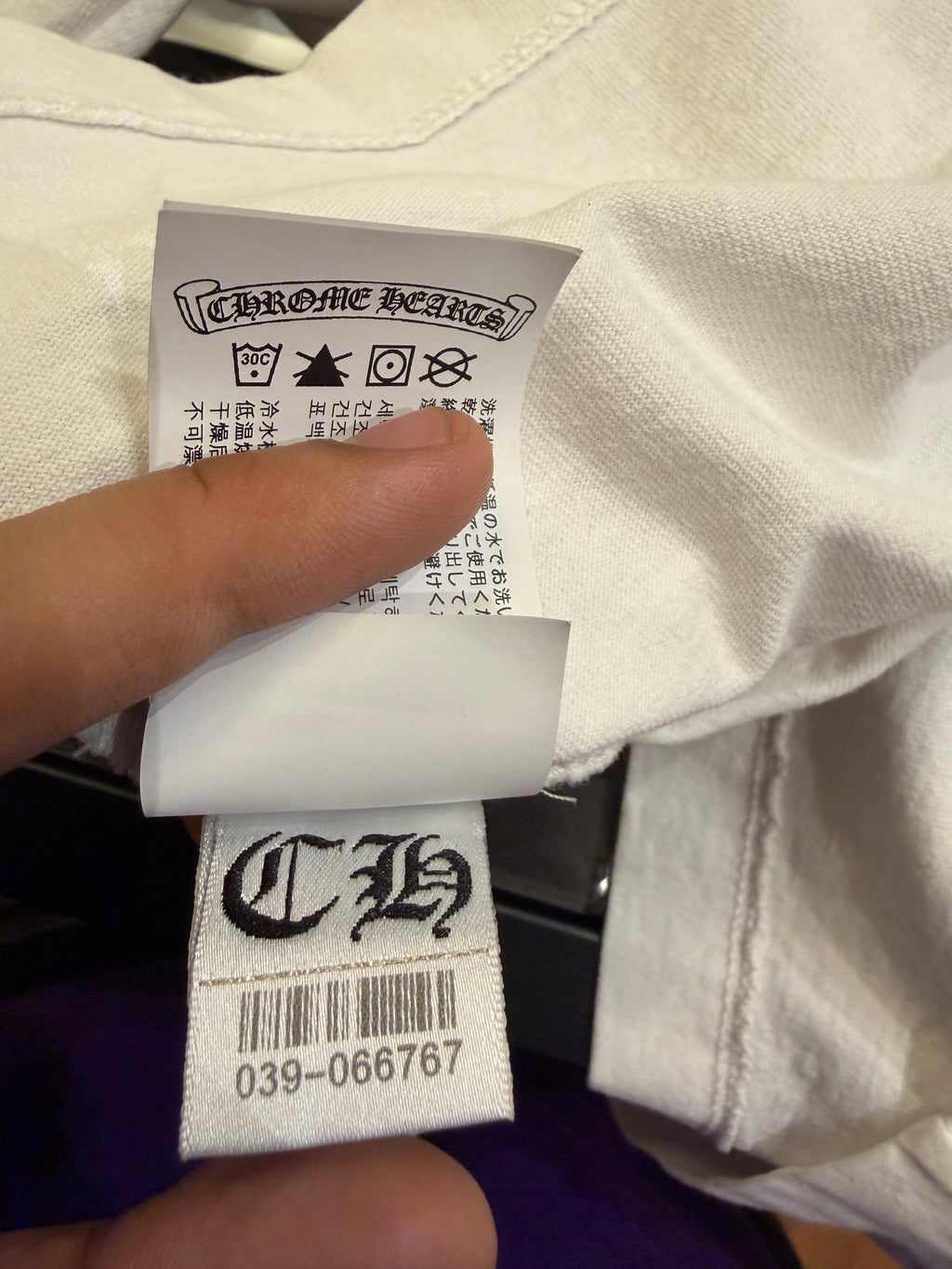 Chrome Hearts Y Not Embroidered LS Shirt - White