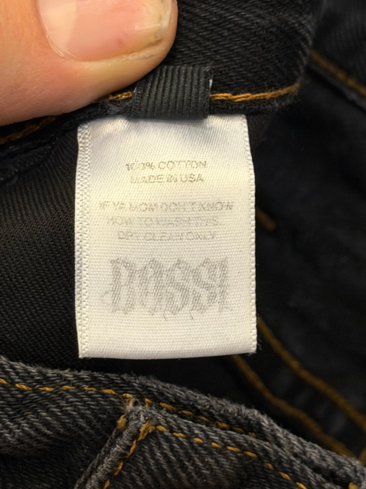 Bossi Washed Black Jeans