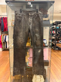 Enfants Riches Deprimes Repaired Leather Flare Pants