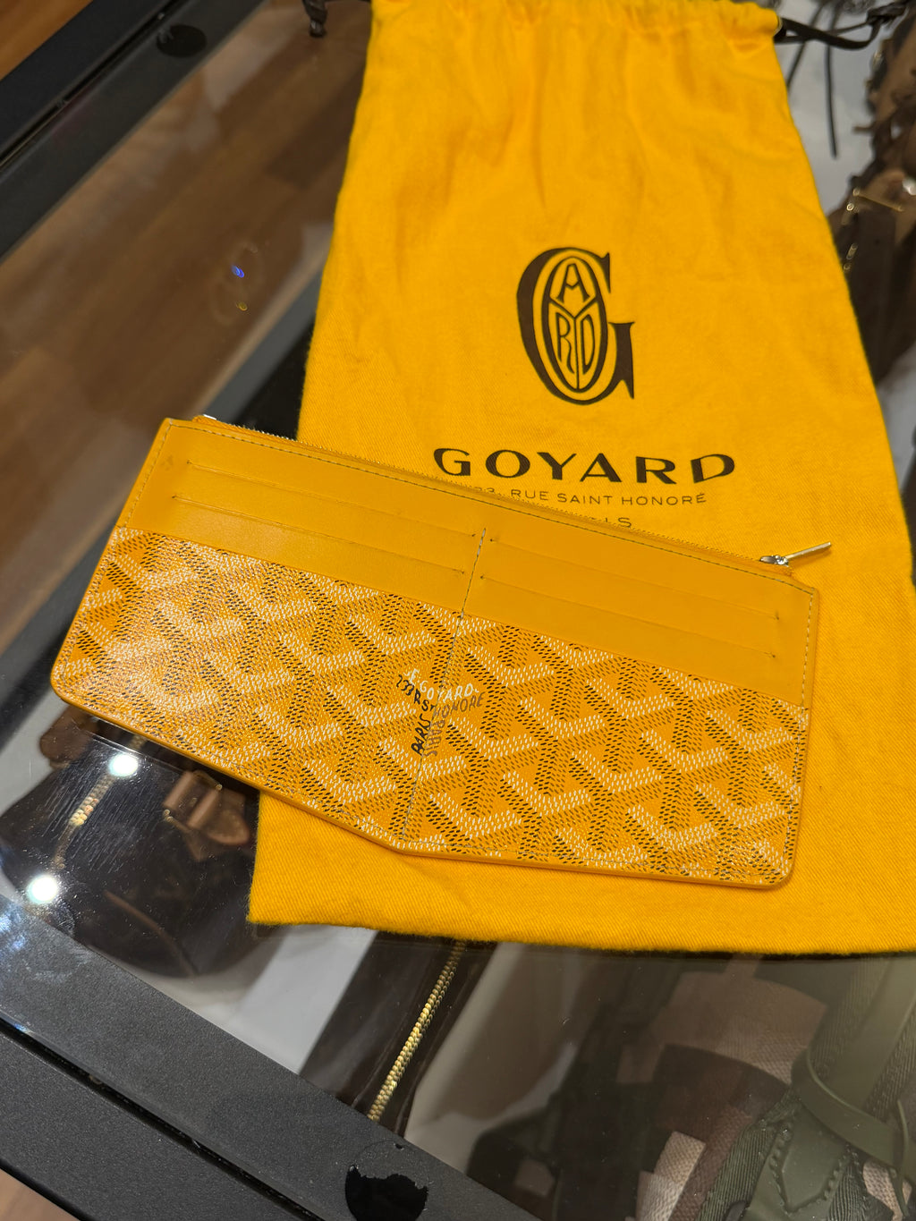 GOYARD Insert Louise Wallet - Yellow