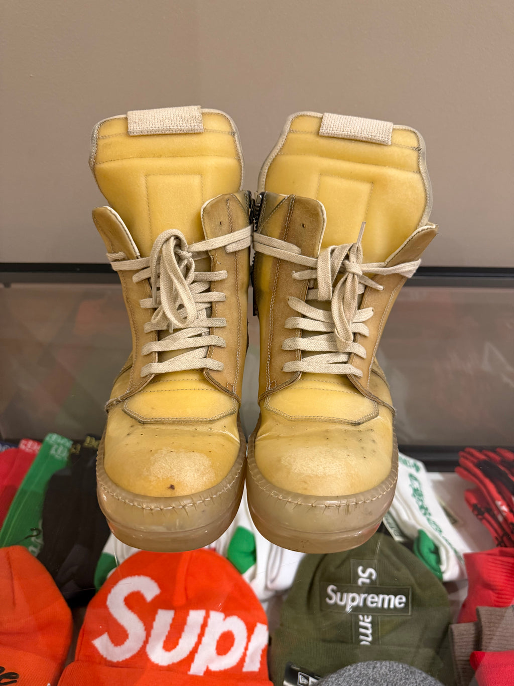 Rick Owens ‘Edfu’ Geobaskets - Natural & Clear
