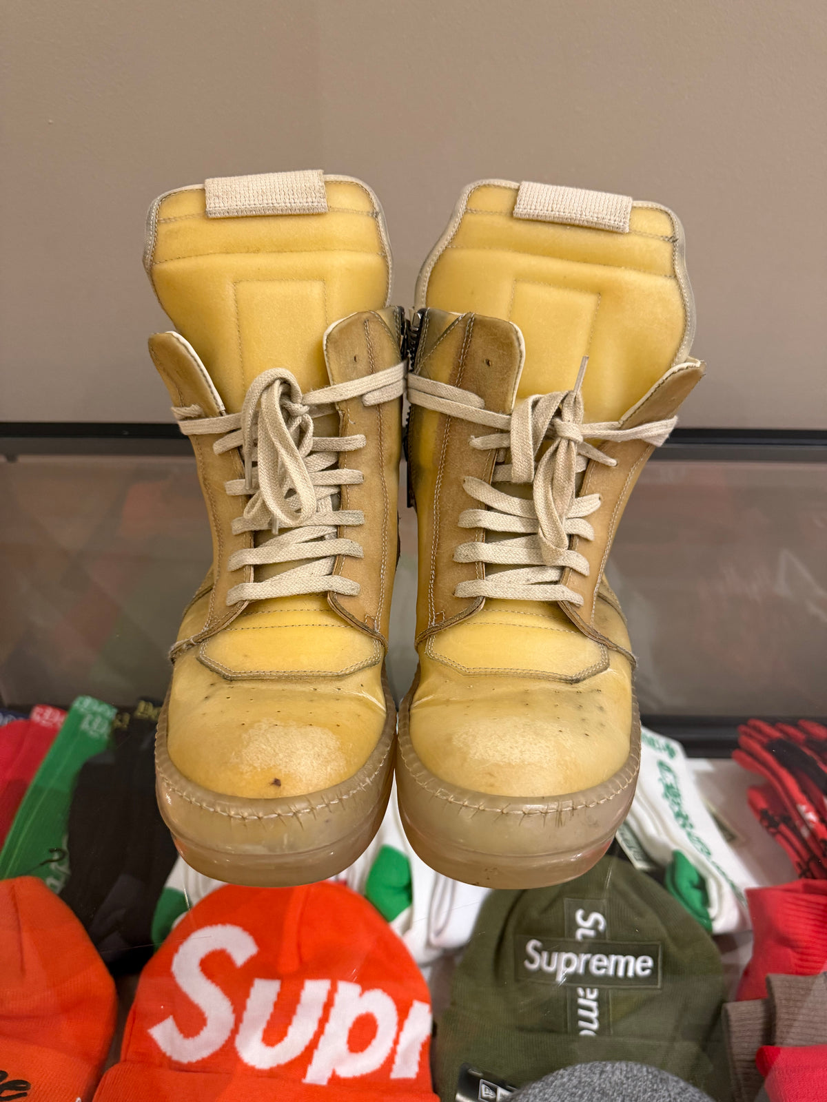 Rick Owens ‘Edfu’ Geobaskets - Natural & Clear