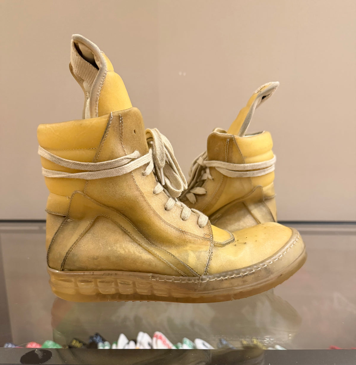 Rick Owens ‘Edfu’ Geobaskets - Natural & Clear