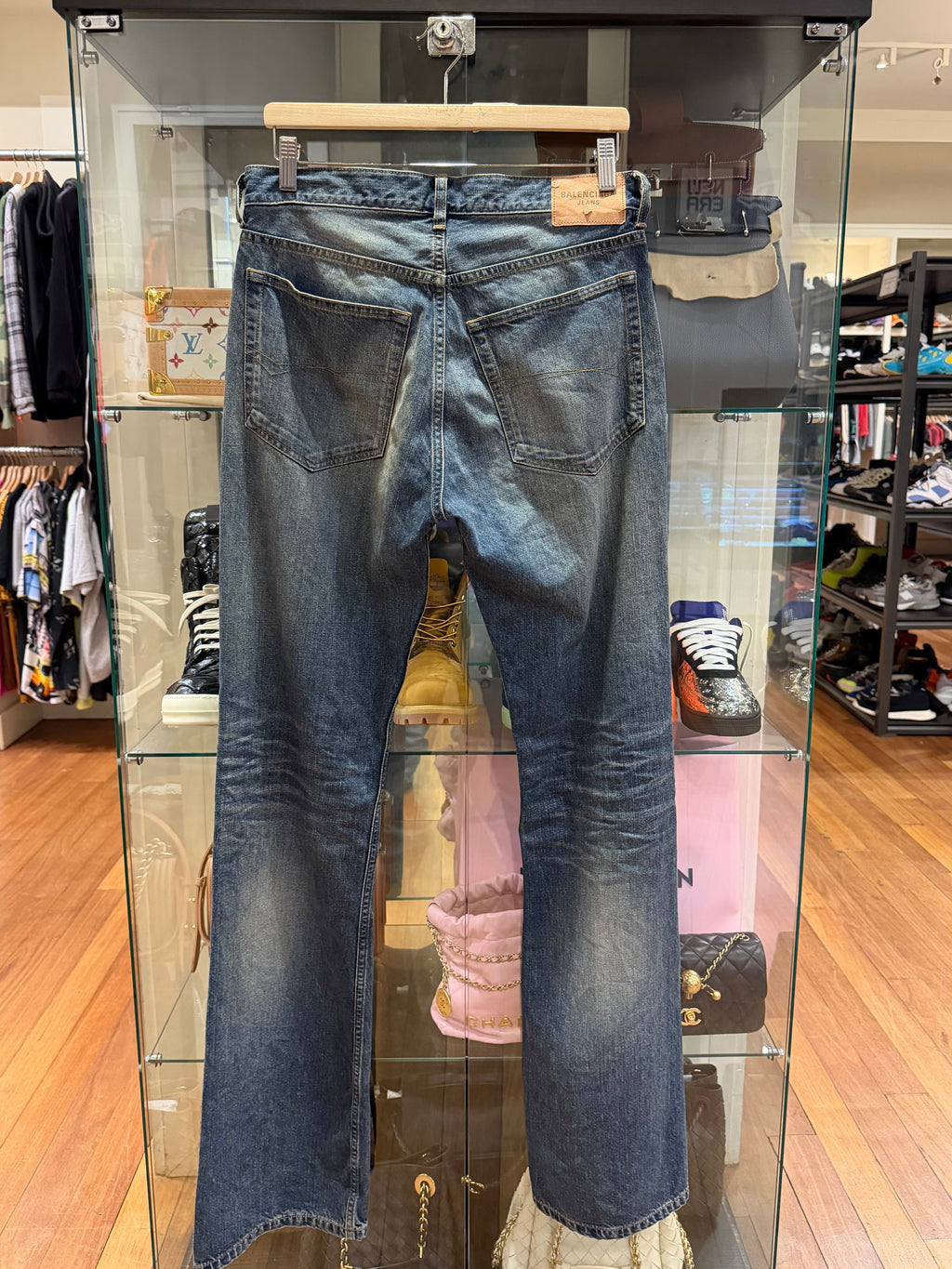 Balenciaga Flared Denim Jeans - Blue