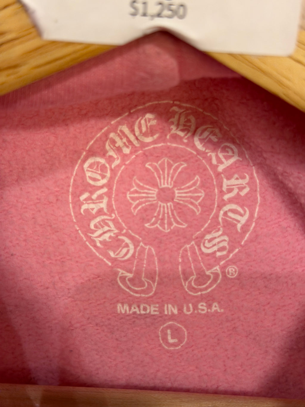 Chrome Hearts Horseshoe Hoodie - Pink