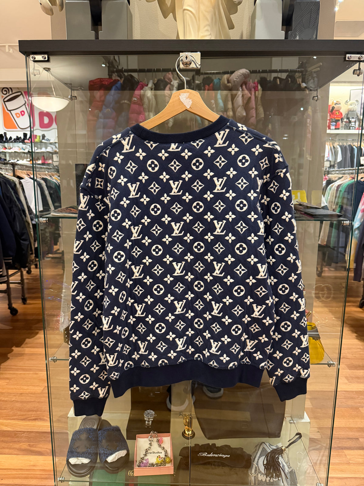 Louis Vuitton Jacquard Crewneck - Navy