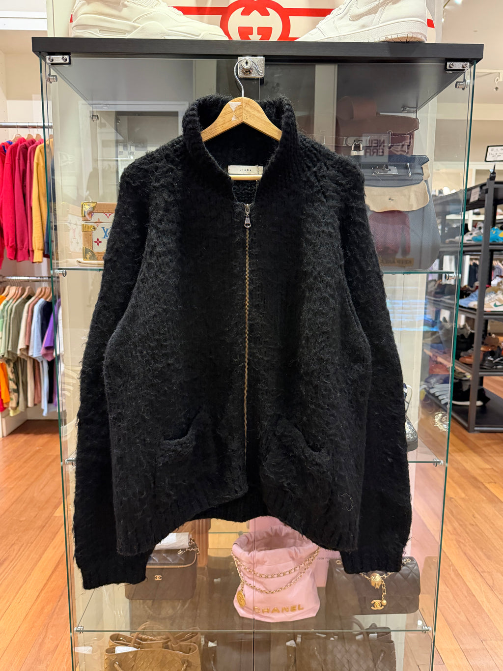 JieDa Knit Mohair Sweater - Black