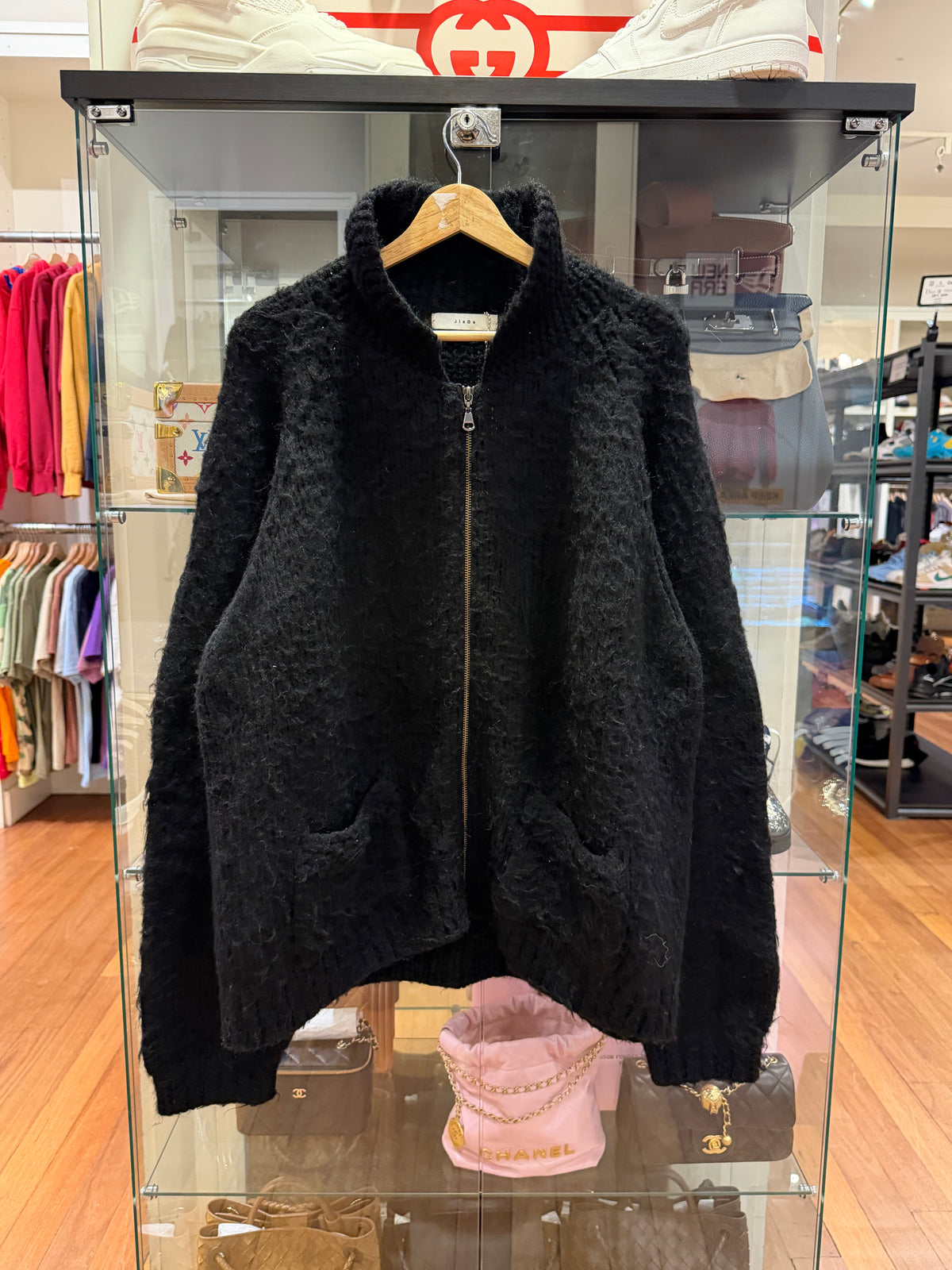 JieDa Knit Mohair Sweater - Black