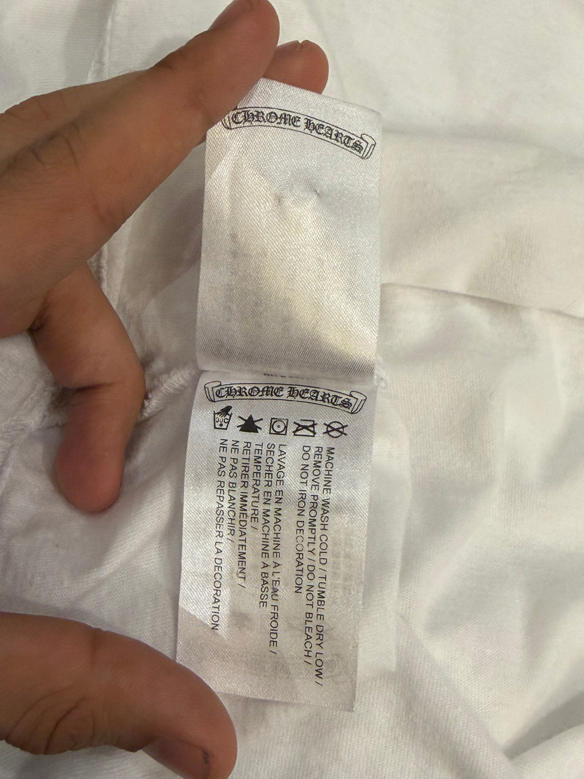 Chrome Hearts Neck Print LS
Shirt - White/Blue