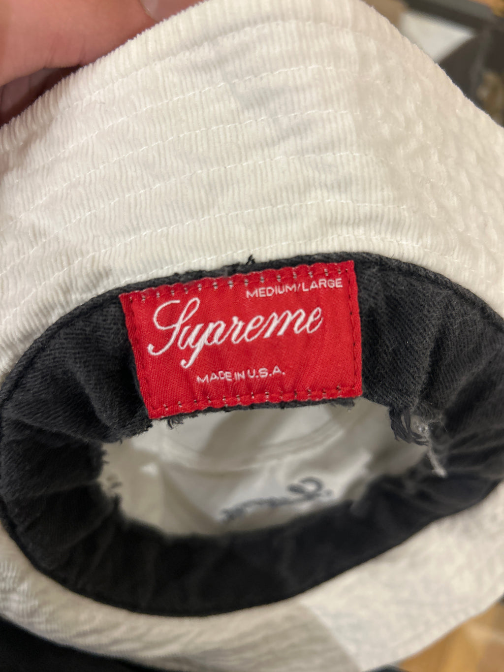 Supreme Signature Bucket Hat - White