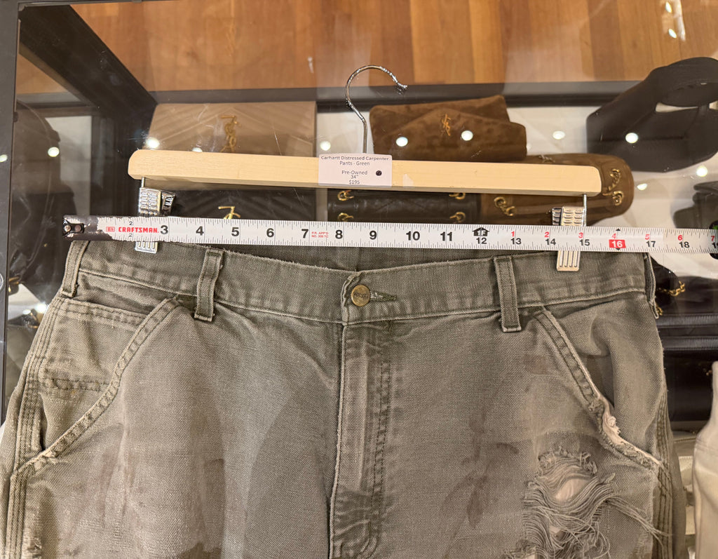 Carhartt Distressed Carpenter Pants - Green