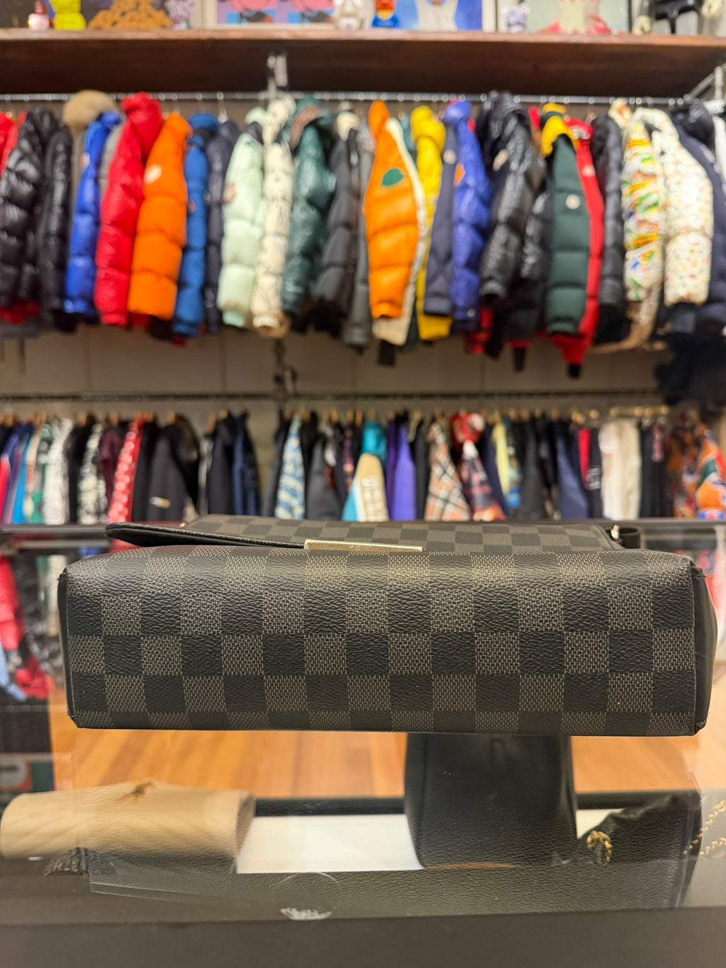 Louis Vuitton Damier Leather Messenger Bag