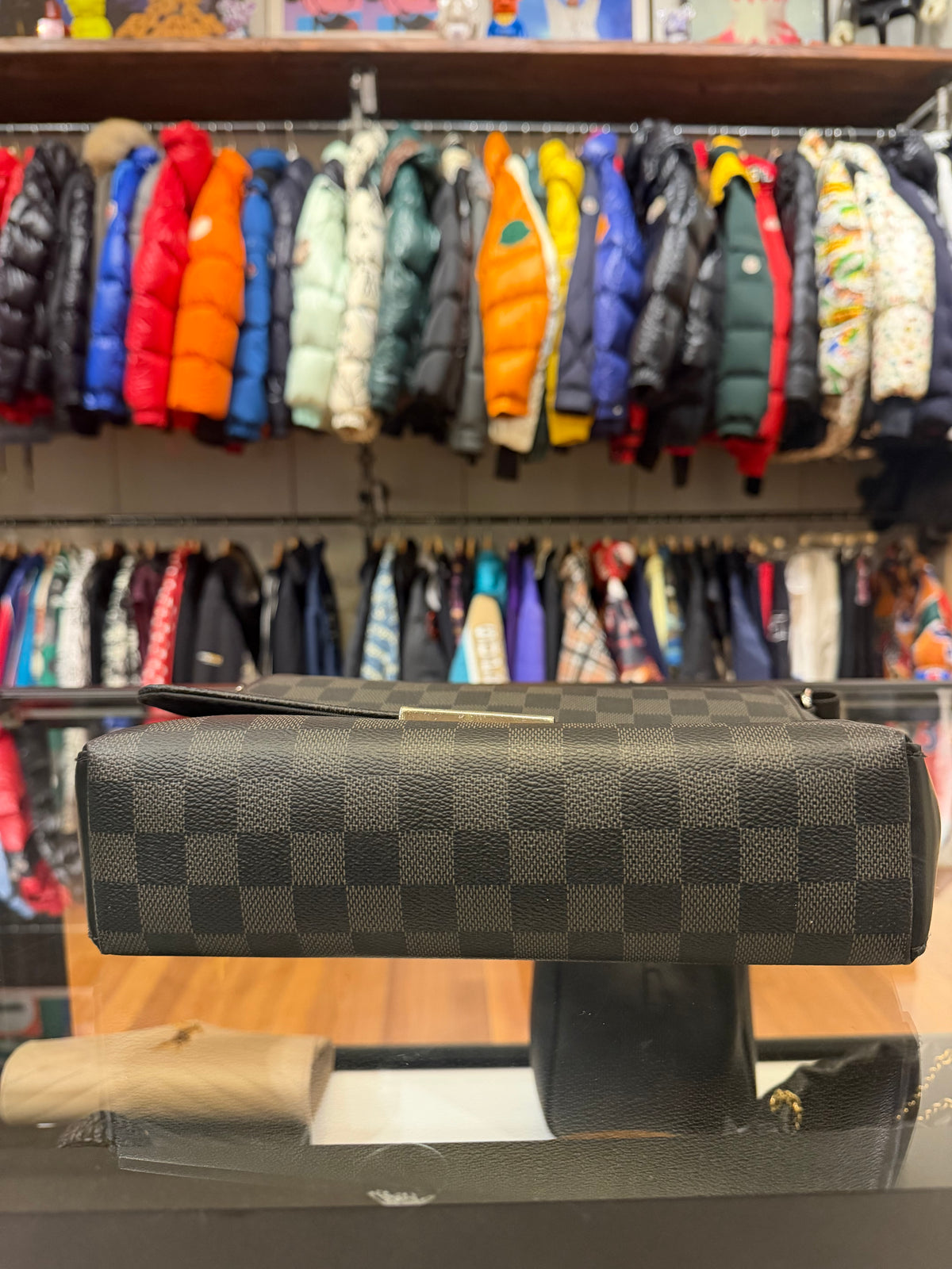 Louis Vuitton Damier Leather Messenger Bag