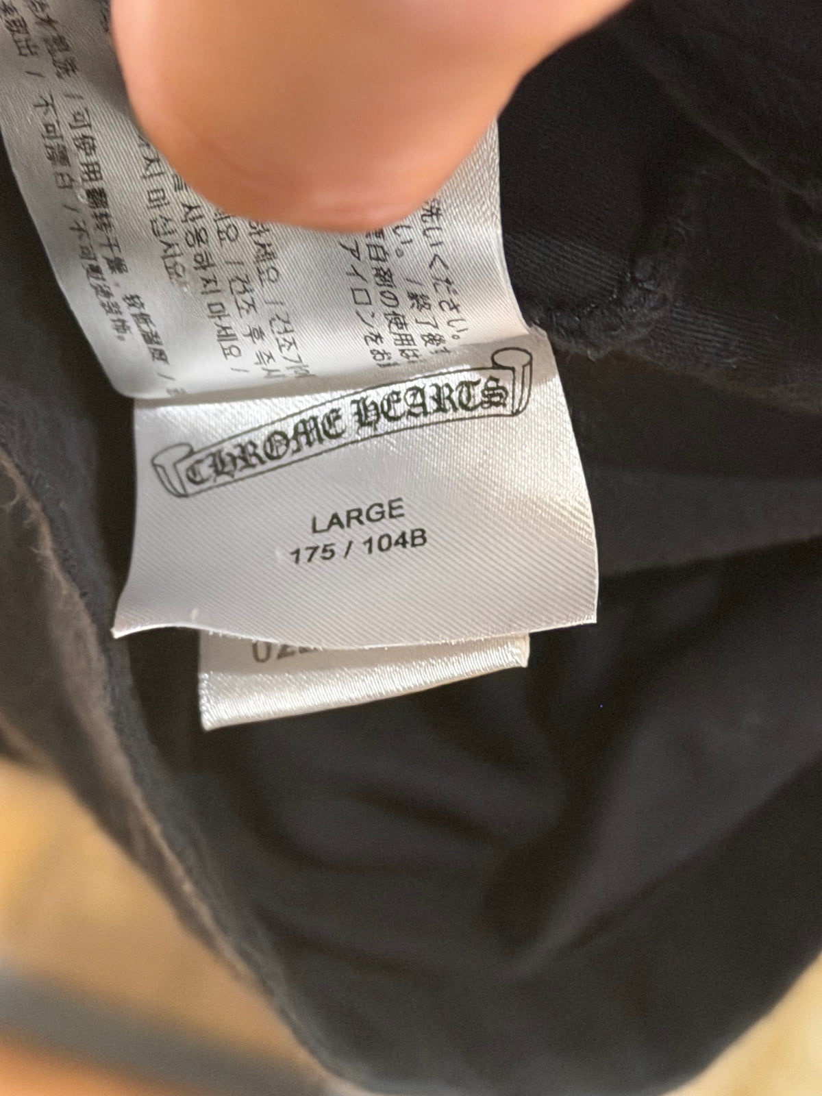 Chrome Hearts Fuck You Scroli-
Black