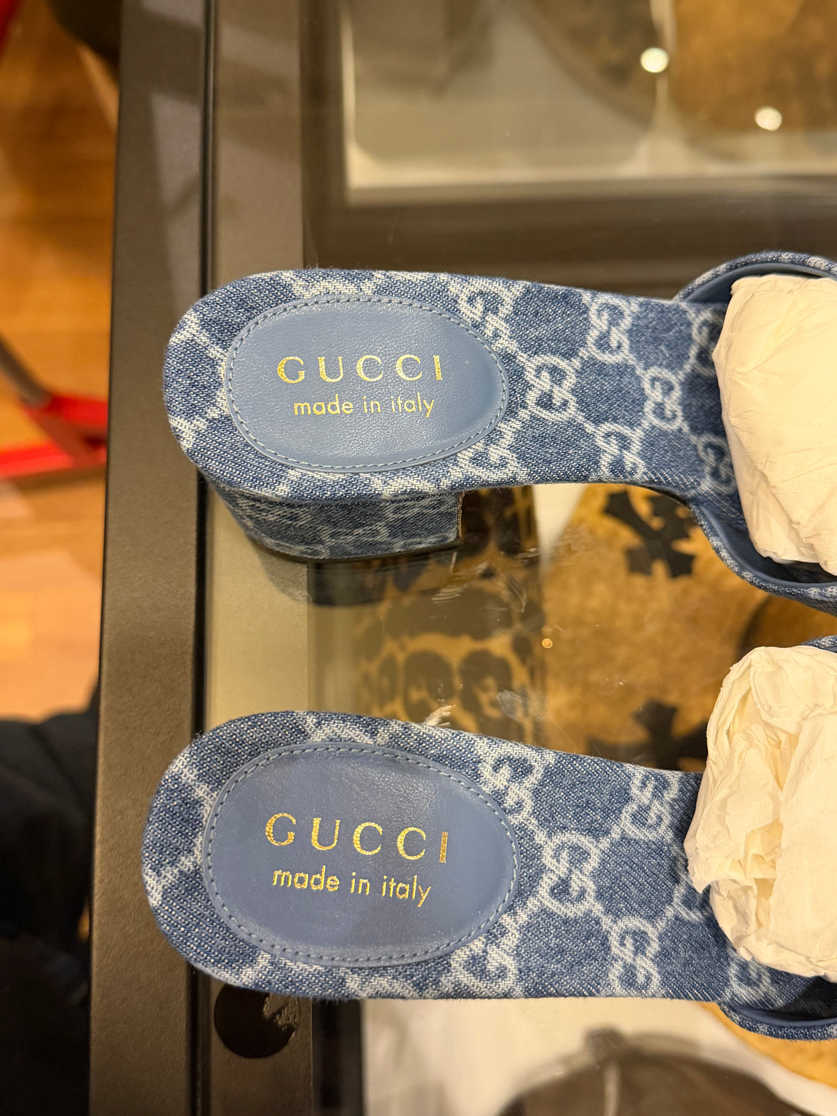 Gucci Women’s Slide Sandal With Horsebit - Blue