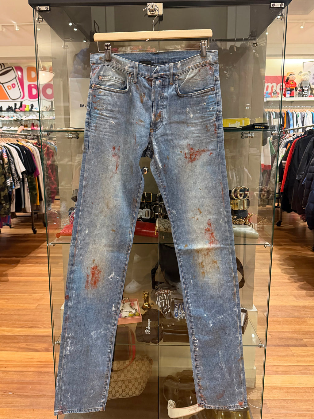 Dior Homme SS10 Wildcat Painter Denim Jeans By Kris Van Assche