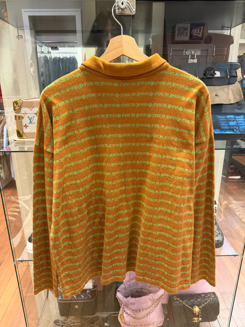 Chrome Hearts Matty Boy ‘Teen From Mars’ Striped Polo LS
