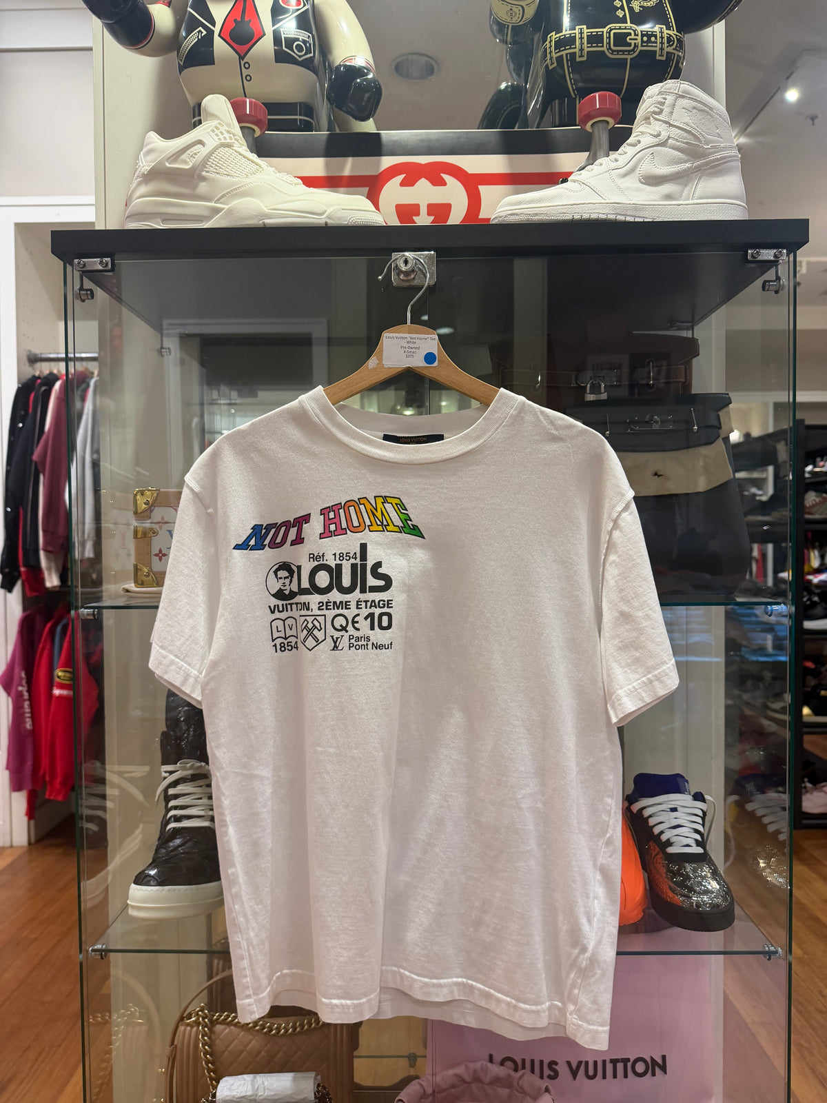Louis Vuitton "Not Home" Tee
- White
