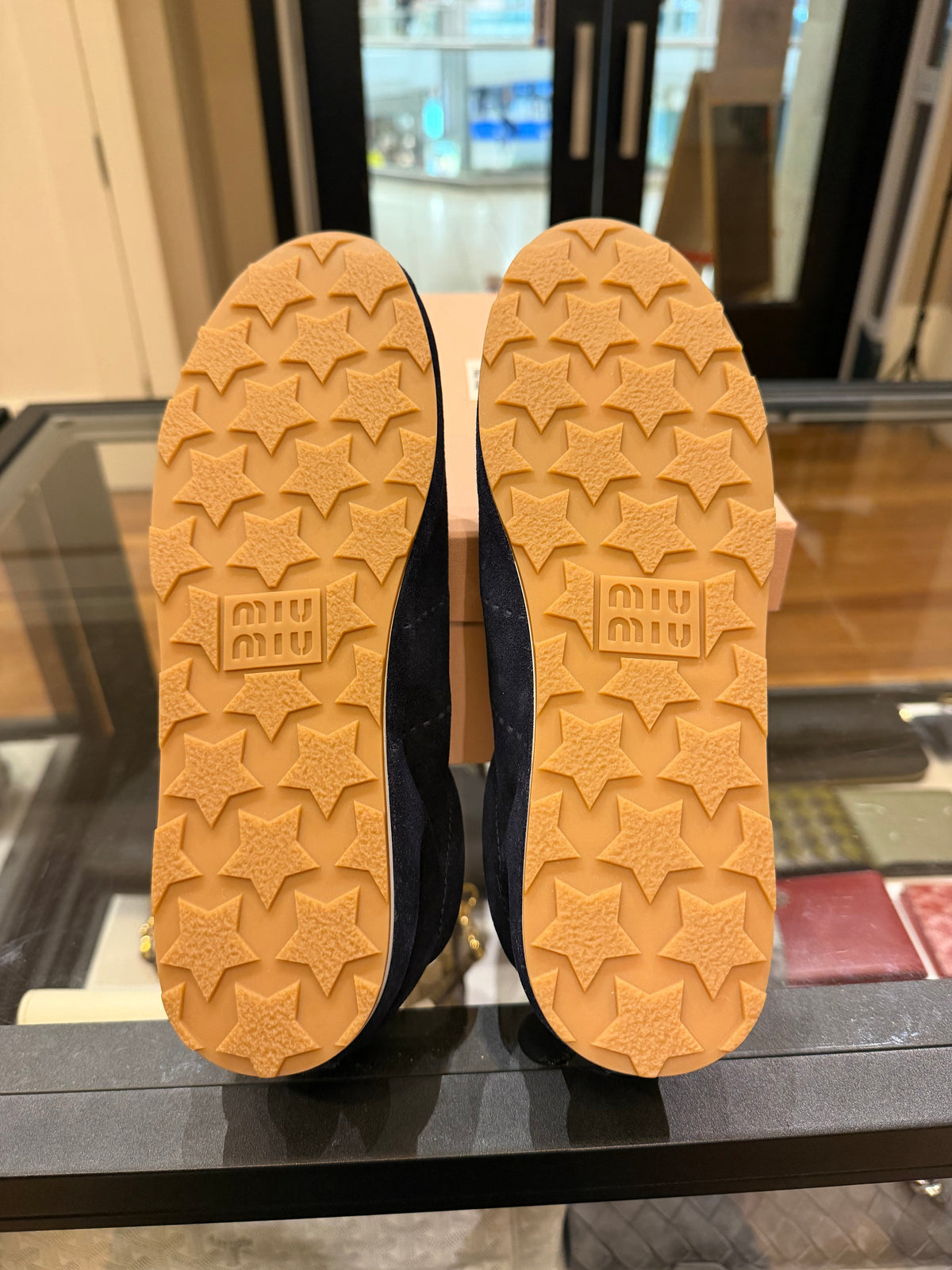 Miu Miu Plume Suede Sneakers